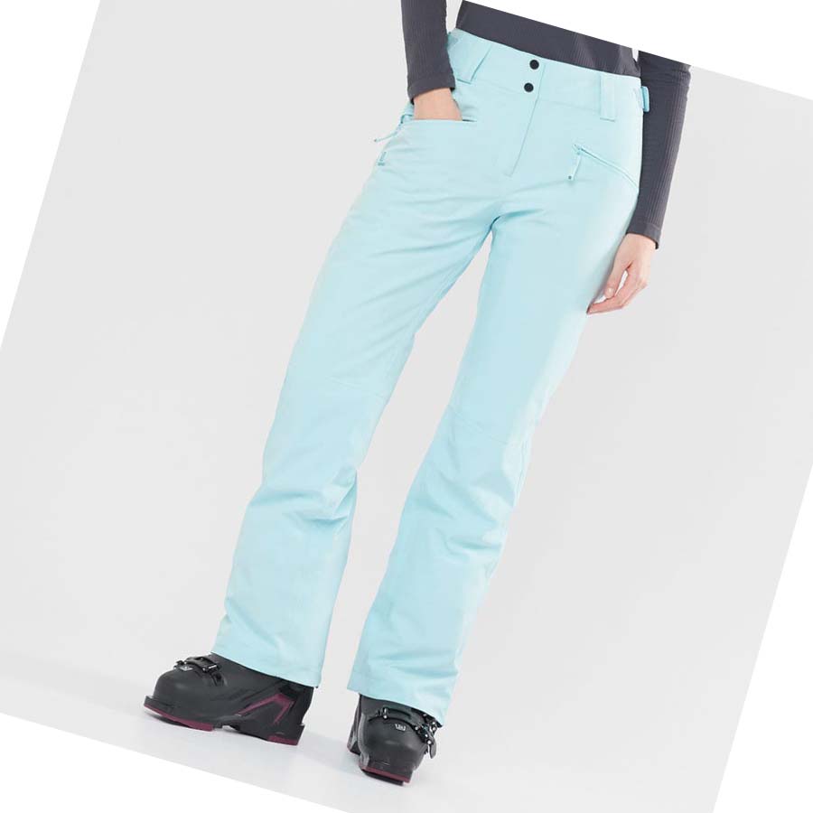 Pantalones De Esquí Salomon EDGE Mujer Verde Menta | MX 2324WNB